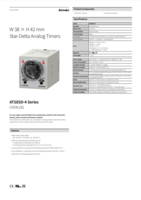 ATS8SD-4 SERIES: W38XH42MM STAR-DELTA ANALOG TIMERS